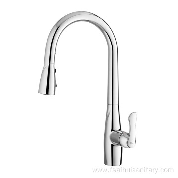 New Style High Stainless Steel Pull-out Kitchen Faucet